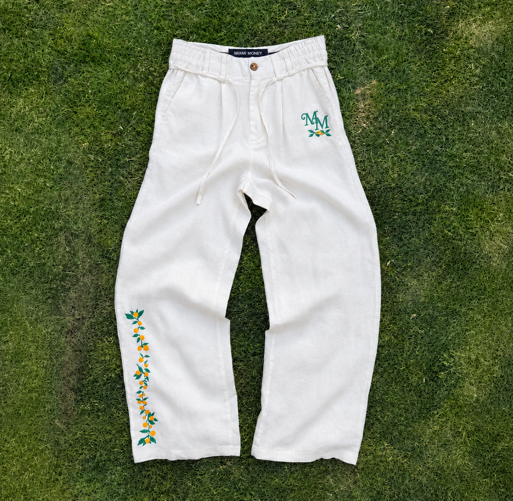 Citrus Club Linen Pants